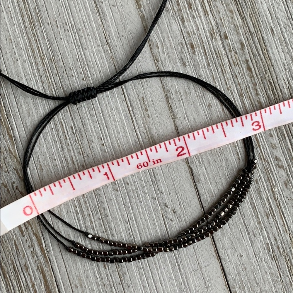 Sparkly Black Gunmetal Slider Bracelet NEW - Picture 4 of 6
